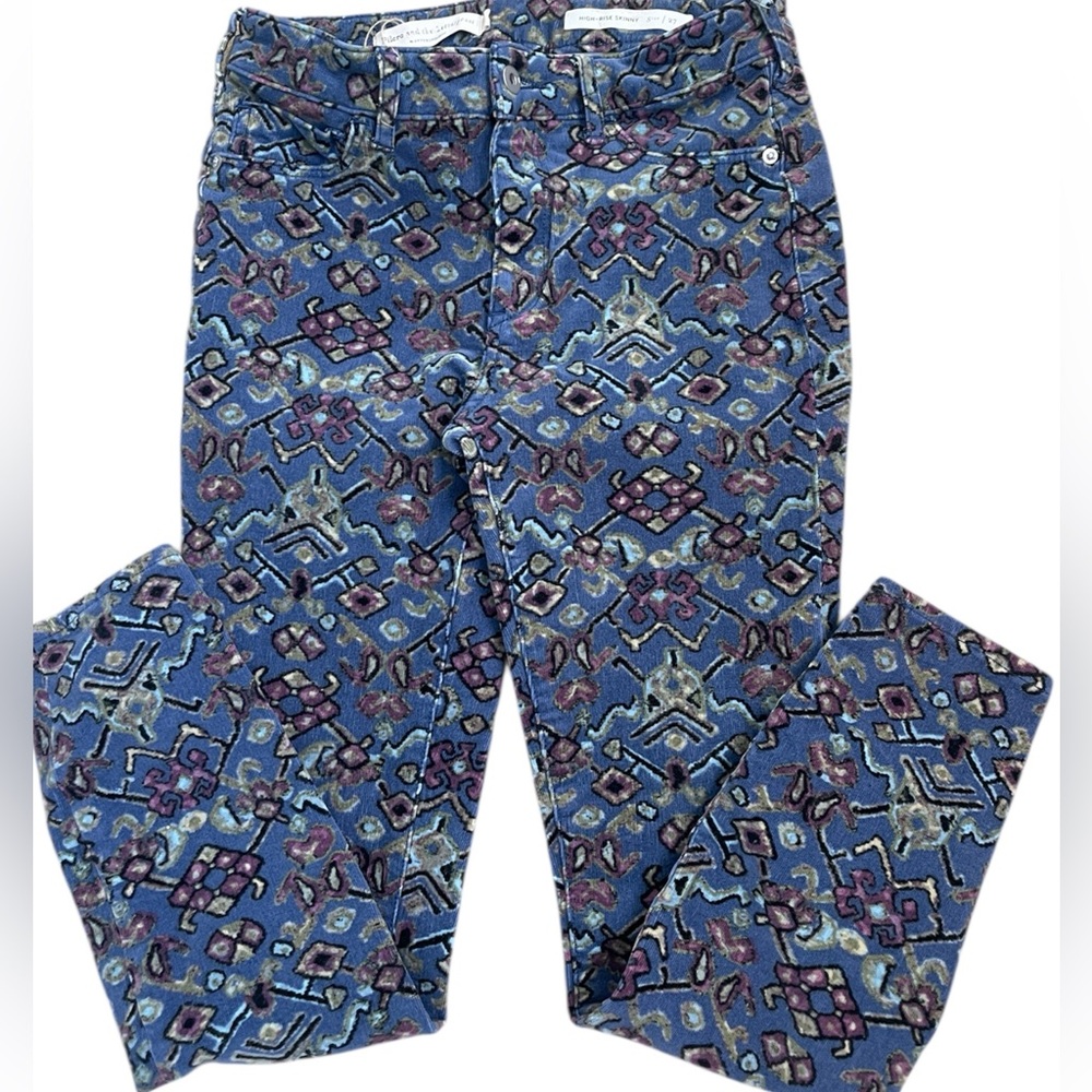 Pilcro & the Letterpress by Anthropologie micro corduroy size 27 hi rise skinny